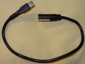 D USB Laptoplampe mit LED Schwanenhals mobile Leuchte Leselampe schaltbar, schwarz 48 kaum benutzt