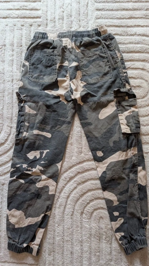 Cargo Hose Jungen Camouflage Freizeithose Jogginghose 160 Bild 2