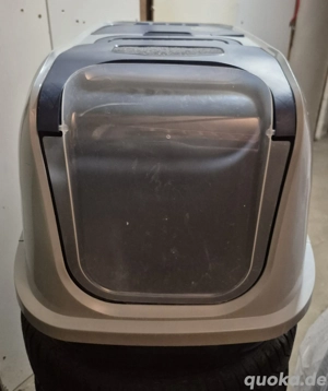 Katzenklo mit Haube und Klappe -sehr groß