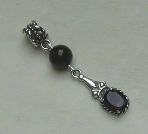 Granatanhänger, 925 Silber Bild 4