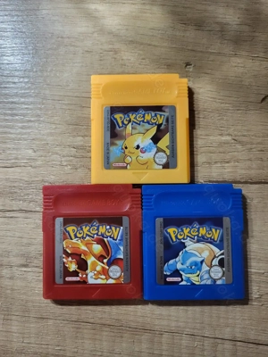 Pokemon Gameboy Color Blau Rot Gelb