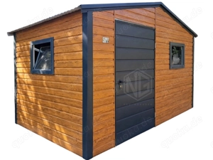 Gartenhaus Gartenschuppen 3,5x2m Gartenhaus in Holzoptik modern Fertiggartenhaus ID998