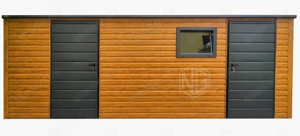 Gartenhaus Gartenschuppen 6x3m Werkzeugschuppen Holzoptik Garagen GP621