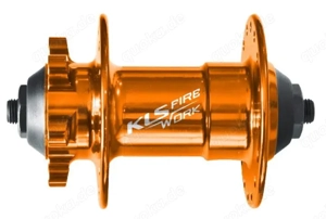 KLS Fire Work  Vorderradnabe 10x100 , 32 Loch  für 6 Loch Bremsscheiben 