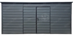 Gartenhaus Gartenschuppen 5x2m Fahrradschuppen Werkzeugschuppen Garage GP61