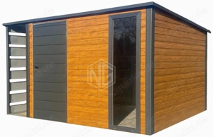 Gartenhaus - Gartenschuppen 3,5x3m Gartenhaus modern Garagen aus Polen GP607