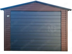 Blechgarage 3,5x5m Fertiggarage Stahlgarage Schuppen für Garten ID987