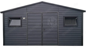 Gartenhaus - Gartenschuppen 4,5x3m Metallgarage Fertiggarage Transport + Aufbau gratis ID975