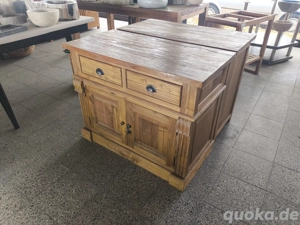 Sideboard aus massivem recyceltem Teakholz Kommode Anrichte 