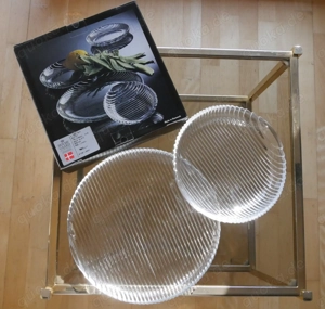 Vintage Glas-Teller und -Schalen   Holmegaard   Serie Buffet