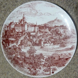 2 Große Porzellan Wandteller Stadt Amberg Sulzbach-Rosenberg TOP Bild 5