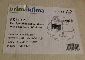 Prima Klima PK160-2 neu Luftfilteranlage