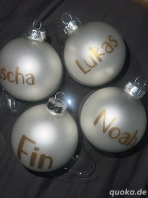 Weihnachtskugel personalisiert