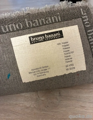 Bruno Banani Hochflor Teppich   2 Stück (80x150 cm, grau)