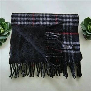 Burberrys Lambswool Schal (Vintage ab 1999) Zweiseitig für doppelten Style!