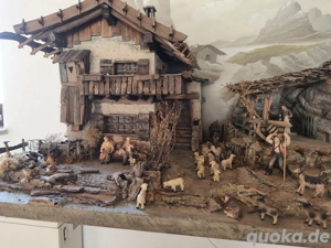 Krippe Alpenländisch mit Beleuchtung Bild 3