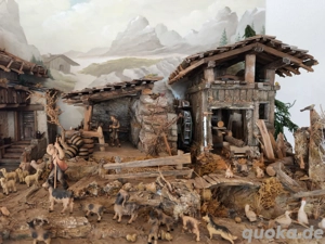 Krippe Alpenländisch mit Beleuchtung Bild 2