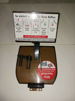 Kaffeebohnenbehälter Mahlkönig für Guatemala komplett mit Deckel und Magnet. 