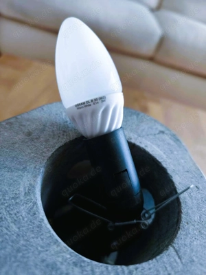 Indoor Steinlampe Naturstein 30cm mit Elektrik CE geprüft 249  Bild 5