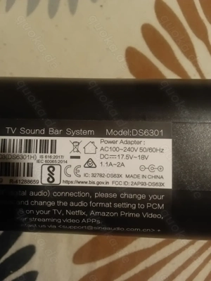 kleine Soundbar mit Fernbedienung