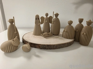 oderne Krippenfiguren   stilvolle Weihnachtsdeko