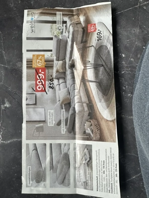 Wohnlandschaft L Form mit Schlaffunktion