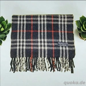Original Vintage 90s Burberrys of London Schal mege edel, super weich, Luxus pur Schwarz Rot