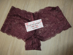 Getragene Slips ! Getragene Pantys in Bordeaux rot mit Spitze ! Will getragen zu dir !