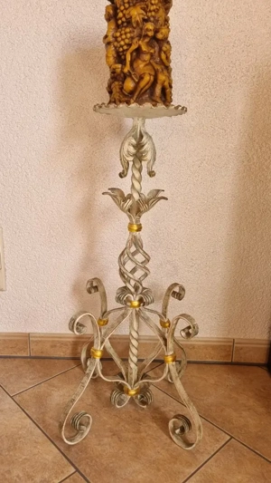 Schmiedeeiserner Kerzenständer Handarbeit