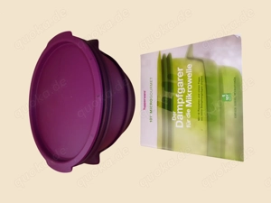 Tupperware Micro-Gourmet Combi Dampfgarer 101 lila wenig benutzt