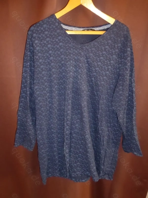  Damen Shirt Ulla Popken Gr. 54 56 Blau mit musterDamen Shirt Ulla Popken Gr. 52 54 Blau mit muster 