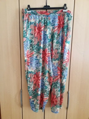 Luftig leichte Sommer - Hose  von  usha  -  M  -  bunt  -  leicht transparent