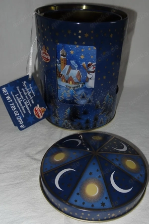 DL Wicklein Spieluhr-Drehdose Dose Dekor Winter Weihnachten Lied:Let It Snow! 12 14,5 16,5