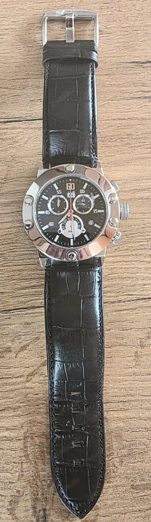 Seltene Visetti Herren-Uhr, Quarz, Edelstahl, SN-185