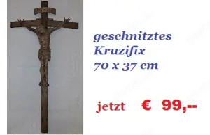 aus Nachlass = fein geschnitztes Kruzifix