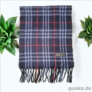 Vintage Original 90s Burberrys of London Schal 1967-1999 Blau