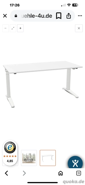 Top AngeBürotisch Ology Lift (elektrisch verstellbar) 1,80x 0,90m