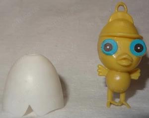 D Figur Sammelfigur Kücken aus dem Ei gelb-weiß alt Honkong 5,8  2,7 alleine stehen sehr guter Zusta Bild 4