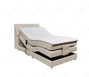 Elektrisches Boxspringbett 120 x 200 cm, Matratze + Topper