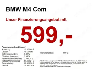 BMW M4 Com 50 Jahre LASER/HUD/KERAMIK/hk/360/LHZ/ACC