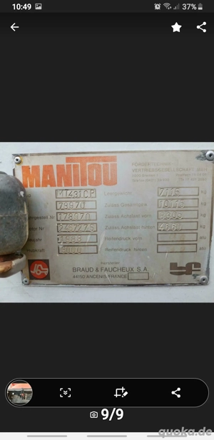 Manitou Teleskoplader Bild 3