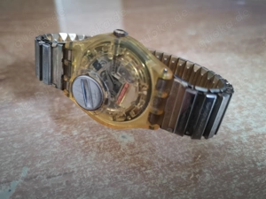 SWATCH AG 1997 5742 Skelett yellow Transparent mit Zugband Large Bild 3