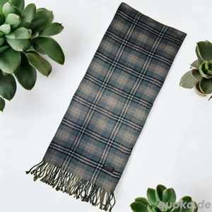 Original Burberry s of London Schal   in traumhaftem Mint Petrol Grau-Check Bild 2 Original Burberry s of London Schal   in traumhaftem Mint Petrol Grau-Check Bild 2