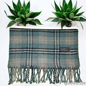 Original Burberry s of London Schal   in traumhaftem Mint Petrol Grau-Check Bild 1 Original Burberry s of London Schal   in traumhaftem Mint Petrol Grau-Check Bild 1