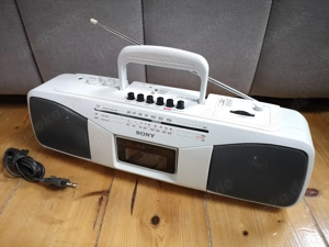 Sony CFS-204S Radio Cassette Recorder in seltener Farbe Eisgrau