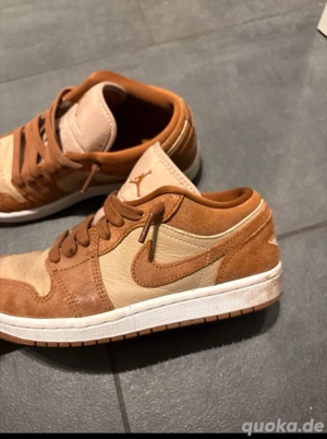 Nike Air Jordan 1 Low SE (Leder Braun) Schuhe