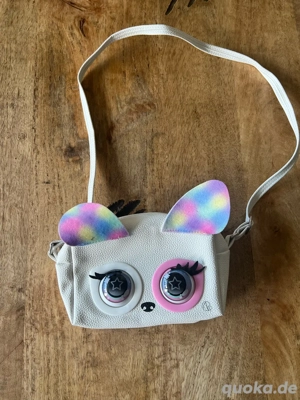 Purse Pets Interaktive Regenbogen-Welpen-Handtasche