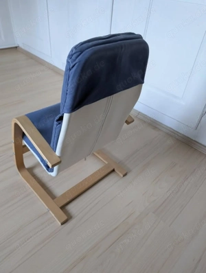 Kindersessel Kinderstuhl Stuhl Kinder blau IKEA POÄNG Bild 3