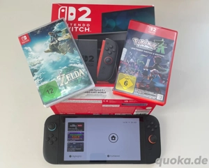 Nintendo Switch 2 inkl. 2 Spiele Pokemon Legenden ZA & Zelda TOTK (gebraucht)
