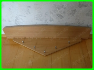 2x Kleine Garderobe Regal 96x26x20cm Buche